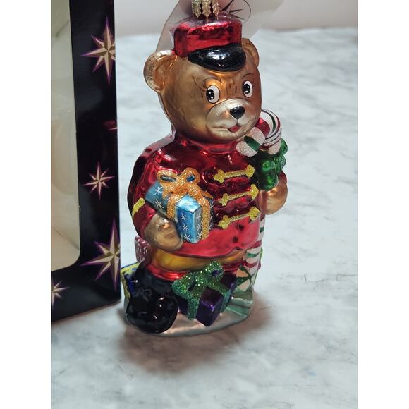 Christopher Radko TAYLOR Teddy BEAR Lord & Taylor Ornament 01-LAT-07 Christmas - Picture 5 of 9